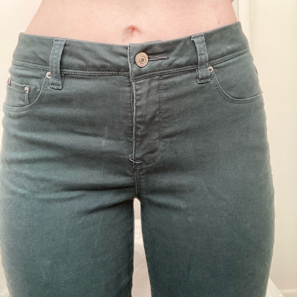 Dark Green Skinny Jeans